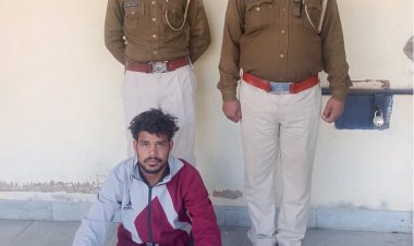 जांगिड़ समाज के राष्ट्रीय अध्यक्ष रामपाल को जान से मारने की धमकी देखकर पांच लाख रुपए की मांग करने वाला आरोपी गिरफ्तार