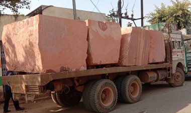 बयाना पुलिस की कार्यवाही, अवैध खनन के पत्थरों से लदे तीन वाहन जब्त