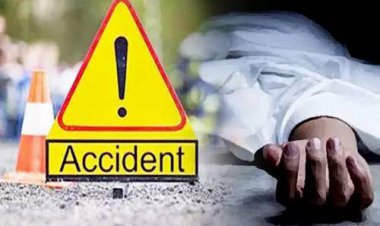 हाईवे पर आमने-सामने भिड़े दो ट्रकों में लगी आग, दोनों ड्राइवर जिंदा जले