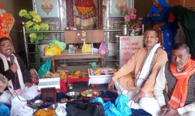 आमजन की सुख सम्रद्धि एवं रोग मुक्ति के लिए कान्हड़का के श्याम मंदिर में हुआ रामायण पाठ का आयोजन