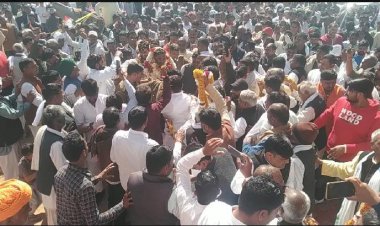 देवनायरण बोर्ड का चैयरमैन बनने पर भरतपुर जिले के कमालपुरा बॉडर पर किया भव्य स्वागत