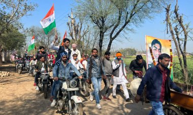 शहीद सम्मान यात्रा निकाली: भारत माता के प्रति होना चाहिए समर्पण व त्याग का नशा - नीरज