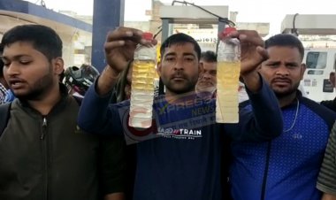 पेट्रोल-डीजल के दाम छू रहे आसमान: अलवर शहर में पेट्रोल की जगह मिल रहा पानी