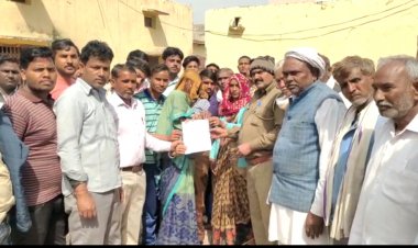 बड़ौदामेव में बढ़ रहे अपराधों की रोकथाम हेतु दलित समाज ने पुलिस अधीक्षक के नाम सौपा ज्ञापन