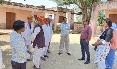 उप स्वास्थ्य केंद्र के लिए भामाशाह ने दी जमीन दान: अधिकारियों ने किया मौका मुआयना