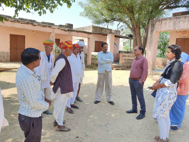 उप स्वास्थ्य केंद्र के लिए भामाशाह ने दी जमीन दान: अधिकारियों ने किया मौका मुआयना
