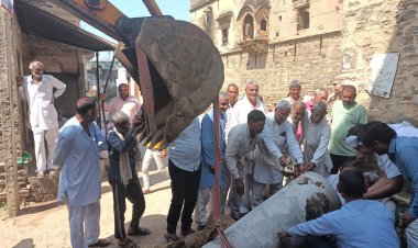 ग्राम पंचायत राजवाड़ा में सीवर लाइन का किया शुभारंभ