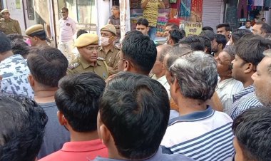 प्रतिबंधित प्लास्टिक पॉलिथीन निरोधक अभियान का व्यापारीयों ने किया विरोध