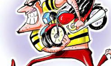 बाईक चोर अब गांवों की ओर, खेत पर काम करते किसान की बाईक चोरी