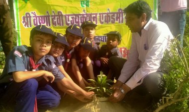पेड़ पर्यावरण को शुद्ध कर प्रदूषण को करते है दूर: ईको क्लब के सदस्यों ने किया वृक्षारोपण
