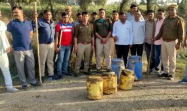 अवैध शराब का मुद्दा विधानसभा में गूंजने के बाद पुलिस हरकत में आई