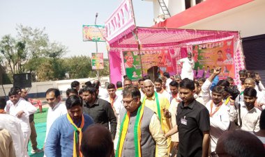 भाजपा प्रदेश अध्यक्ष पुनिया का पहाड़ी में कार्यकर्ताओ ने किया भव्य स्वागत