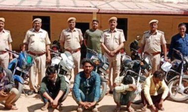 बड़ी कार्यवाही: चोरी की बाइक चलाते सात गिरफ्तार,  लावारिस हालत में पड़ी 7 मोटरसाइकिले जप्त