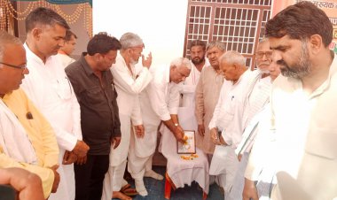 भाजपा अल्पसंख्यक मोर्चा ने गॉव नंदेरा में मनाया हसन खान मेवाती का शहादत दिवस