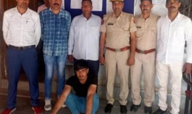 डीग पुलिस की कार्यवाही: 7 वर्ष से फरार चल रहा 6000 रुपए का इनामी बदमाश गिरफ्तार