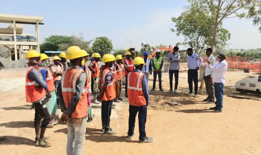 श्रमिकों ने समझा सुरक्षा व स्वच्छता का महत्व