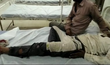 गाव घोघोर के पास हुआ हादसा: ट्रैक्टर से गिरकर युवक गंभीररूप से घायल, भरतपुर रैफर