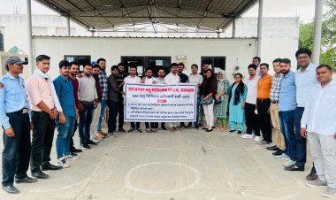 बेरोजगार पशु चिकित्सको ने किया सद्बुद्धि यज्ञ 11वें दिन भी धरना जारी