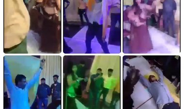 विदाई समारोह में बार गर्ल के साथ अश्लील डांस पर बिजली विभाग के जेई सस्पेंड
