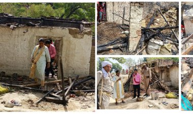 आग की तेज लपटों में एक परिवार के चार लोग झुलसे इलाज के दौरान मासूम बच्ची की मौत