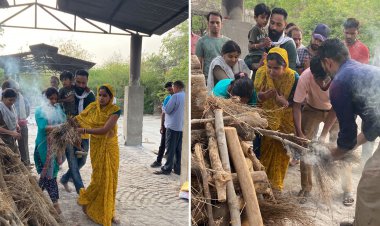 बेटियों ने निभाया बेटे का फर्ज: पिता की अर्थी को दी मुखाग्नि, लोगो की आँखे हुई नम
