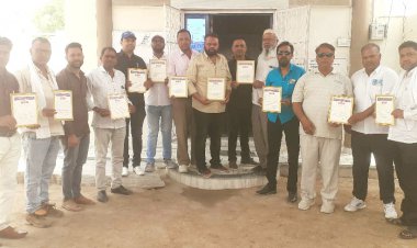 संगमरमर व्यापार मण्डल बाईपास रोड़ पर मार्बल फर्म के प्रमाण पत्रों का किया विमोचन