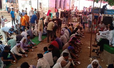 श्याम बाबा के भंडारे में अनेक गांवों के ग्रामीणों ने पाई प्रसादी