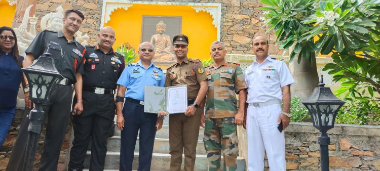 रक्षा राज्य मंत्री प्रशंसा अवार्ड से लेफ्टीनेंट राजकुमार जैन सम्मानित,राजस्थान को किया गौरवान्वित