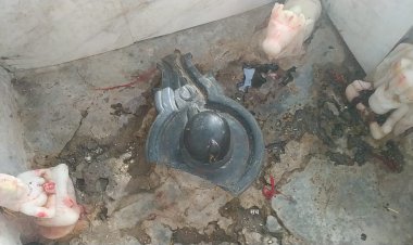अज्ञात लोगों ने शिवलिंग की मूर्ति की खंडित लोगों में रोष