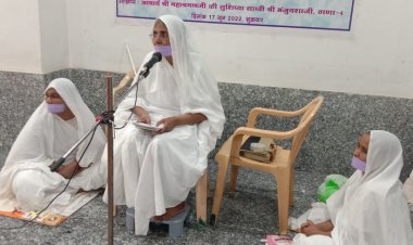 मानवता के मसीहा आचार्य श्री तुलसी कांकरोली तेरापन्थ महिला मण्डल