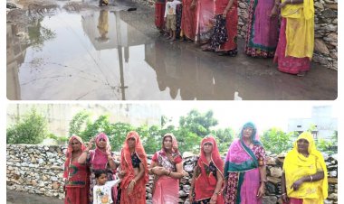 जलभराव के कारण बोरावड़ के शास्त्री कॉलोनी वासियों में रोष: घरों में पहुंचा बरसाती पानी