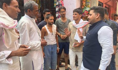 भाजपा नेता शकील खान ने किया जुरहरा कस्बे का दौरा