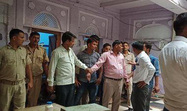 एसीबी द्वारा कामां नगर पालिका चेयरमैन के निवास पर हुई कार्यवाही की निष्पक्ष जांच कराने के लिए सौंपा ज्ञापन