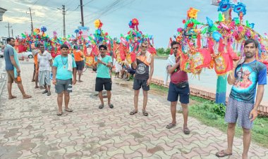 हरिद्वार से कावड़ लेकर बम भोले जयकारों के साथ भक्त हुए रवाना: बाघोली के हीरामल मंदिर में 27 को चढ़ेगी कावड़