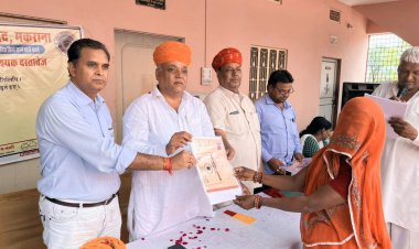 प्रशासन शहरो के संग अभियान के तीसरे चरण की हुई शुरुआत: शिविर में 45 पट्टों का किया वितरण