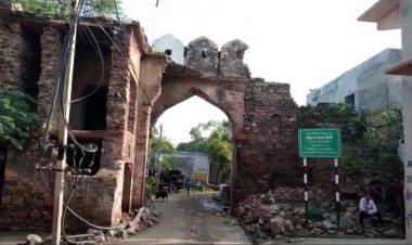 ऐतिहासिक भरतपुर दरवाजा खो रहा अपना अस्तित्व: हादसा होने का अंदेशा, प्रशासन नहीं दे रहा ध्यान