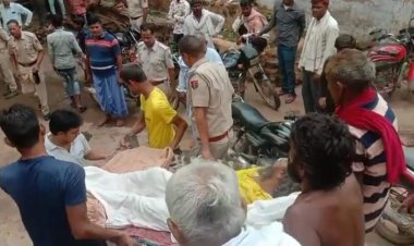 बिजली विभाग की लापरवाही: अंजनी माता मन्दिर का मंहत व गाय कंरट से झुलसे, भरतपुर रैफर