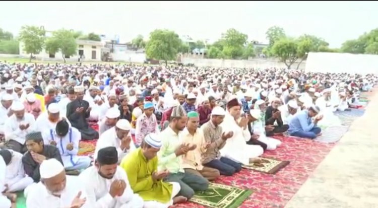 मकराना में ईद उल अजहा का पर्व हर्षोल्लास के साथ मनाया:  ईदगाह मैदान सहित सभी मस्जिदों में अकीदत के साथ अदा की गई ईद की नमाज