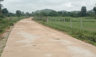 प्रताप सेतु व पथ शिलान्यास के पांच सालों बाद भी करते इंतजार: खेत से लेकर खेत तक बनाया सीसी रोड