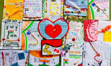 राजकीय उच्च माध्यमिक विद्यालय हलेड़ की छात्राओं ने बॉर्डर पर फ़ौजी भाइयों को भेजी राखियाँ