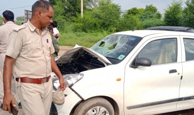 जयपुर नेशनल हाइवे पर कार चालक ने पदयात्रियो को रौंदा: हादसा में दोनो की मौत, हलैना में छाया शोक