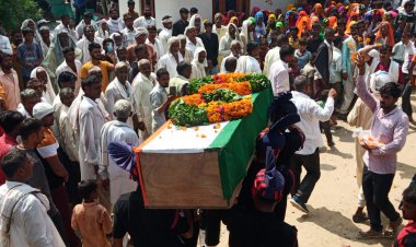 शहीद अमरसिंह गुर्जर मेजर सूबेदार को सैना के जवानों ने दी अंतिम सलामी: उमडा जनसैलाब