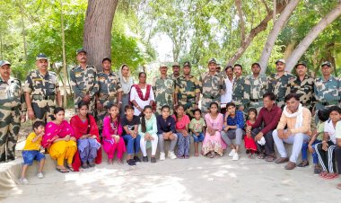 सीमा पर तैनात जवानों को रक्षाबंधन पर बांधे रक्षा सूत्र: लंबी आयु की कामना की