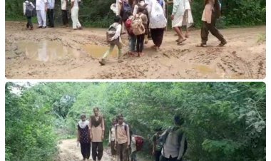 आम रास्ते में जमा कीचड़ से दर्जनों विद्यार्थियों सहित ग्रामीण परेशान: प्रशासन के खिलाफ लोगों का फूटा गुस्सा