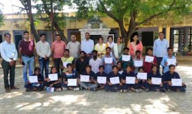 गण्डाला में राजीव गांधी ओलम्पिक खेल प्रतियोगिता का समापन समारोह हुआ आयोजित