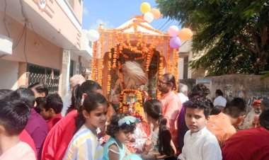 त्यागमूर्ति महर्षि दधीचि जयंती पर निकाली शोभायात्रा