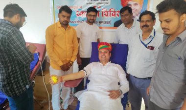 पूर्व विधायक धर्मपाल चौधरी की 69वीं जयंती पर हुआ रक्तदान शिविर व सवामणि आयोजन