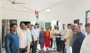 सबसे कम उम्र में आरजेएस बनी वैदानी सिंह का मकराना पहुंचने पर किया स्वागत