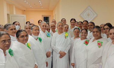 राजयोगिनी ब्रह्मा कुमारी कविता दीदी का रूस में हुआ भव्य स्वागत: भ्रमण कर लौटी अपने देश