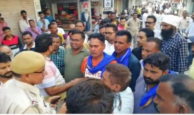 नगर पालिका की दबंग अधिशासी अधिकारी द्वारा अवैध बनी इमारतों पर की गई कार्यवाही के विरोध में रायसिंहनगर बंद का रहा मिलाजुला असर